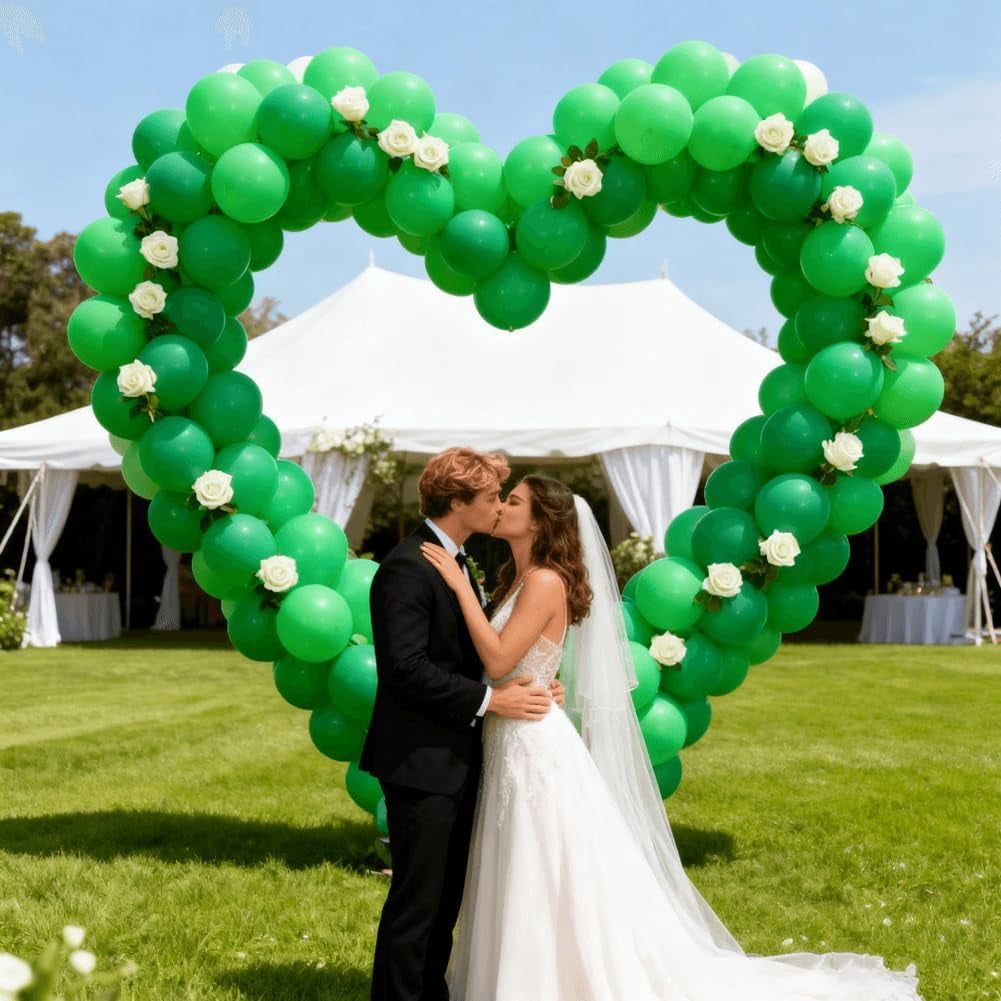 400 Pcs Green Balloons 12 Inch Forest Green Bulk Latex Balloon for Jungle Themed Birthdays Graduation Baby Shower Christmas Party Decorations
