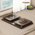 thumbnail image 4 of Multi functional Japanese Style Floor Table, Low Altar Table for Meditation, Tatami Coffee Table, Small Tea Table for Floor Sitting, for Dining & Spiritual Practices ( Color : Natural , Size :60x40x3, 4 of 7