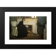thumbnail image 2 of Santiago Rusiñol 18x13 Black Modern Framed Museum Art Print Titled - Romantic Novel (1894), 2 of 5