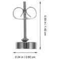 thumbnail image 2 of BESTYASH 20Ud Aretes Redondos De Inoxidable Con Para Uso Diario, 2 of 6