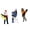 Snowboard Set, variant on 1:64 Scale Miniature Figure Realistic Miniature Skiing People Figure Models