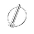 thumbnail image 5 of BESTONZON Plated Silver Heavy Duty Trailer Pin with Ring and Spring Loaded Latch for Rv and Farm Use, 5 of 8