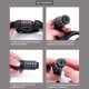 thumbnail image 4 of Ciclismo Candados de combinación de bicicleta MTB de 5 dígitos Candado de cable antirrobo para scooter (negro) Likrtyny Para estrenar, 4 of 9