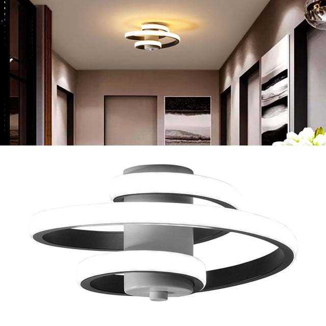 Luces de tejado modernas Colco Lámpara LED creativa regulable Luz tricromática para sala de Blanco caliente Luces de techo