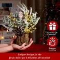 thumbnail image 2 of Árbol de Navidad KPX artificial para mesa, tamaño pequeño, con adornos, 2 of 6