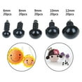 thumbnail image 2 of relayinert 100 Pieces/Set ABS Resin Toy Doll Safety Eye Portable Replacement DIY Free Size Easy Matching Eyes with Transparent Box, 2 of 6