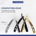 thumbnail image 4 of Porta Navajas de Barbero de Acero Inoxidable Color Plateado | Navaja Rasuradoras para Hombre | Ideal para Afeitar | Accesorios para Cabello, 4 of 6