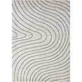 thumbnail image 2 of Luxe Weavers Geometric Abstract Wave Gray 5x7 Area Rug, Indoor Carpet, 2 of 5