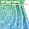 thumbnail image 4 of Catalonia Mermaid Tail Blanket,Toddler Kids Girls Fish Scales Pattern Sleeping Bag,Mermaid Tail Throw Blanket Gift for 3-6,Green, 4 of 7