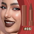 thumbnail image 6 of Gradient Lip Liner Matte Lipstick Soft Velvet Texture Long-Lasting Wear Chocolate Shade Smooth Application Comfortable Wear, 6 of 8