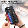 thumbnail image 4 of For Iphone 15 Plus Retro Cross Wristband Wallet Leather Back Phone Case(Black),iPhone 13 Pro, 4 of 8