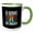 Green/White, variant on 3drose, I Love Pi Math, the Mathematical Number Pi Day Celebration Design, 11oz Mug