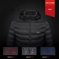 thumbnail image 2 of Chaqueta térmica eléctrica para hombre y mujer, 3 niveles de calefacción, 11 zonas de calefacción, chaqueta térmica cargada por USB con capucha extraíble. ACTIVE Biensenido a ACTIVE, 2 of 5