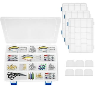 Sjqecyfv Tackle Box Organizer 18 Grids Plastic Craft Box Organizer