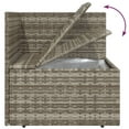 thumbnail image 5 of vidaXL 10 Piece Garden Lounge Set with Cushions Grey Poly Rattan, 5 of 5