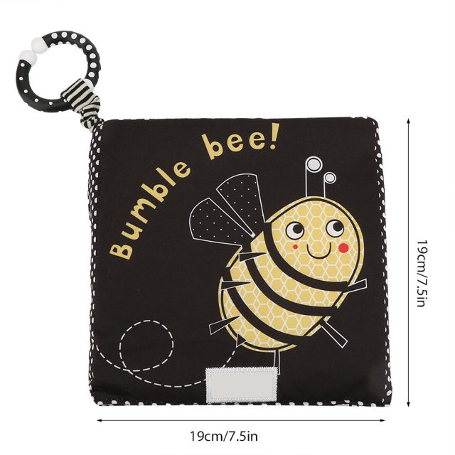 Libro de actividades suave Mootea libro de tela para bebé libros suaves de dibujos animados infantiles lavable para niños pequeños juguete educativo regalo de Navidad ANGGREK Otros