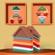 thumbnail image 5 of Juguetes apilables de silicona para desarrollar habilidades motoras finas. Juegos de bloques apilables para bebés y niños. marrón, 5 of 7
