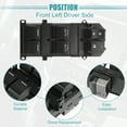 thumbnail image 6 of Unique Bargains Front Left Driver Side Master Power Window Switch Fit for Honda Accord EX Black, 6 of 6
