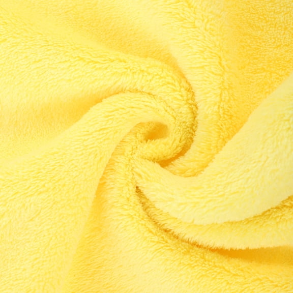 NUOLUX Yellow Coral Fleece Dog Bath Towel Super Absorbent and Quick Dry for
