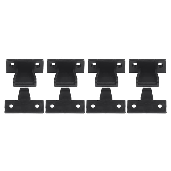 Ana 4 Pcs Push In Fittings Press Fit Kitchen Plinth Fasteners Panel Clips Cabinet Quick Installation ABS Plastic Connection Buckle Home Decor