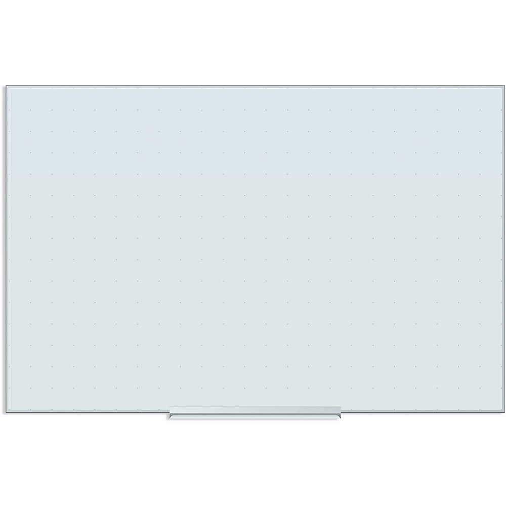 U Brands Glass Dry Erase Board, 36" x 24", Whiteboard, White Frosted