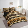 thumbnail image 3 of jejeloiu Ancient Bohemain Aztec 7-Piece Twin Bedding Sets,Vintage Geometric Print Bedding Comforter Set,Brown Beige Sheet Sets For Men Women,Super Cozy Room Decor Reversible, 3 of 8