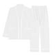 thumbnail image 2 of Gibobby Pijama estampada para mujer Conjunto de ropa casual transpirable y absorbente de manga larga de color sólido para mujer(Blanco,G), 2 of 5