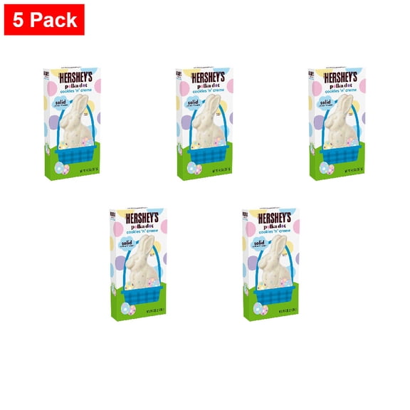 HERSHEYS COOKIES N CREME Bunny Easter Candy Gift Box 4.25 oz - 5 Pack