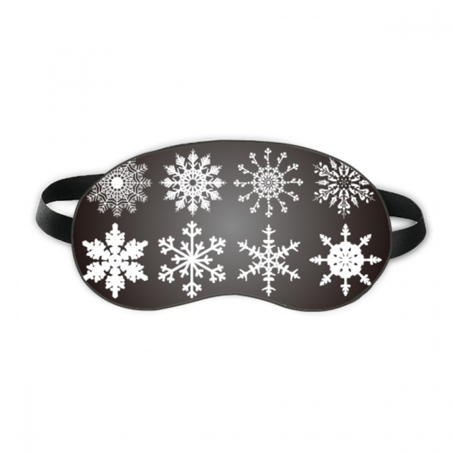 Merry mas Snowflake Illustration Sleep Eye Shield Soft Night Blindfold Shade Cover