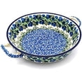 thumbnail image 1 of Polish Pottery Baker - Round with Handles - Medium - Huckleberry, 1 of 4