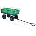 thumbnail image 2 of vidaXL Garden Hand Trolley Green 551.2 lb, 2 of 6