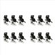 thumbnail image 1 of Cerradura del Buzon, Paquete de 12 Cerradura de Leva para Gabinete Buzon Armario Cajon Puerta Alacena con 8 Llaves 16Mm, 1 of 5