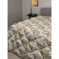 thumbnail image 2 of Leaves Down Alternative Comforter, Branches over Denim Background Contemporary Fashion Nature Mix Art Deco, Microfiber Quilt for All Season, 5 Sizes, Pale Blue Slate, by Ambesonne, 2 of 3