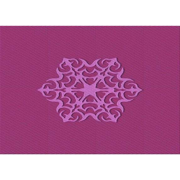 Ahgly Company Indoor Rectangle Patterned Neon Pink Area Rugs, 5' x 7'