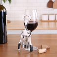 thumbnail image 2 of wine corkscrew, zinc alloy premium wing corkscrew, with multifunction corkscrew, upgrade silver, 2 of 5