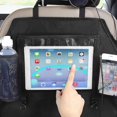 thumbnail image 5 of Organizador de coche (2 piezas), bolsa de almacenamiento para asiento trasero de niño con compartimento transparente grande para iPad, protector impermeable para asiento de coche ER, 5 of 5