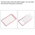 thumbnail image 5 of Uxcell 9.5x5.8cm Vertical Aluminum Badge Holder with Metal Hook Lanyard Rose Gold Tone, 5 of 7