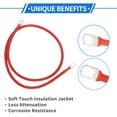 thumbnail image 5 of Unique Bargains 1 Pc 6 AWG Gauge 3FT Tinned Copper Battery Inverter Cable 3/8" Lug Universal Red, 5 of 7