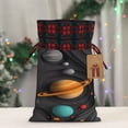 thumbnail image 5 of Rocae Solar System Paper Art Print Christmas Drawstring Linen Gift Bag with Drawstrings Treat Bag Goody Present Bags for Christmas Party Favor, 5 of 8