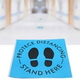 thumbnail image 4 of Distance Floor Decal,5pcs / Bag Distance Safety Distance Sticker Warning Floor Sticker High Capacity, 4 of 10