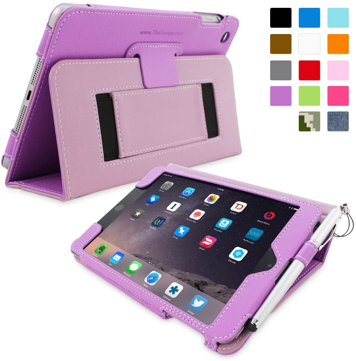 iPad Mini 3 Case, Snugg Smart Cover with Kick Stand & Lifetime
