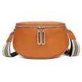 thumbnail image 1 of Bolso bandolera de cuero genuino para mujer/bolso tipo cartera/bolso de sillín de piel de vaca/bolso de pecho/bandolera de hombro, 1 of 5