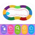 thumbnail image 4 of maskred Children DIY Gear Flower Ruler Painting Track Set Multi-functional Magical Painting Ruler Educational Early Childhood Toy Kids Gift, 4 of 5