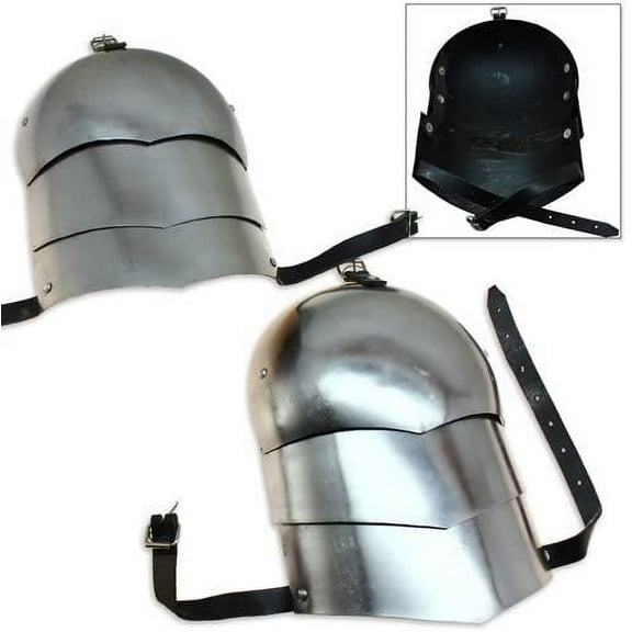 Real Adult Size Carbon Steel Medieval Shoulder Pad Set
