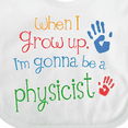 thumbnail image 4 of Inktastic Future Physicist Science Boys or Girls Baby Bib, 4 of 4
