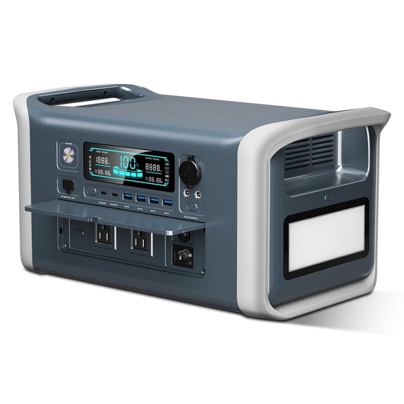 CTOLITY AP1000 Portable Power Station,1024Wh LiFePO4 Battery, 1600W AC Outlets,1 Hr Fast Charge, Solar Generator for Home Use Outdoor Camping Outages RV Travel Home Backup Power