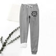 thumbnail image 2 of Virmaxy Women's Sherpa Lined Sweatpants Valentine's Day Love Cat's Paw Graphic Thick Fleece Joggers Pants Winter Lounge Yoga Workout Running Pants with Pocket Gift for Girlfriend Dark Gray-B XL, 2 of 9