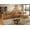 Brown, variant on Modular Sectional Sofa with Removable Washable Covers, Oversized Deep Seat 4 Seater U Shaped Couch with Storage Ottoman, Chenille in Light Gray