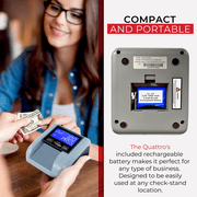 Cassida Quattro Counterfeit Detector with Convenient 4-Way Detection