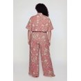 thumbnail image 5 of Women's Plus Size Abstract Leaf Print Wide Leg Pants, 5 of 5